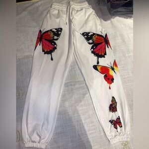 Monarch Butterfly Joggers in Size Small